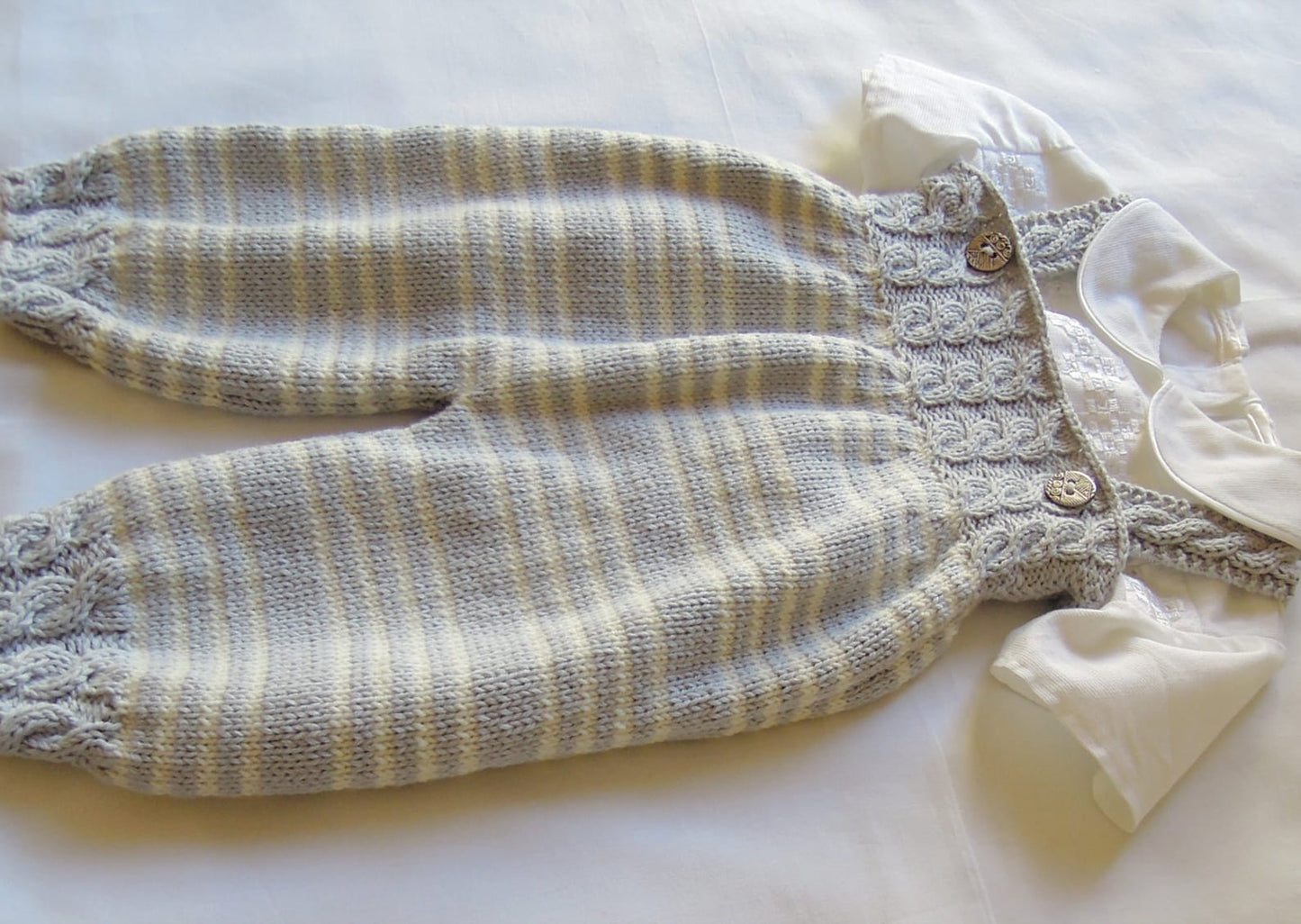 Baby Jumpsuit and Sweater Knitting Pattern