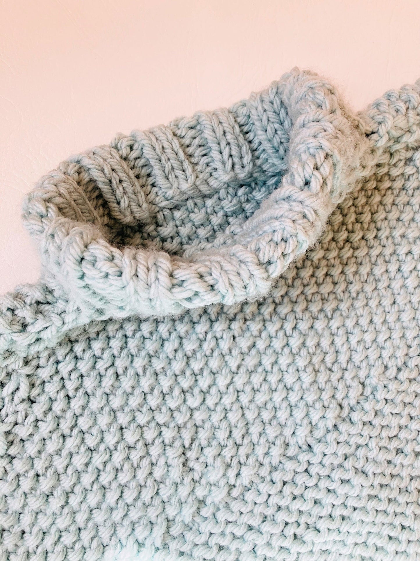 Oversized Wide Neck Pullover Sweater Knitting Pattern