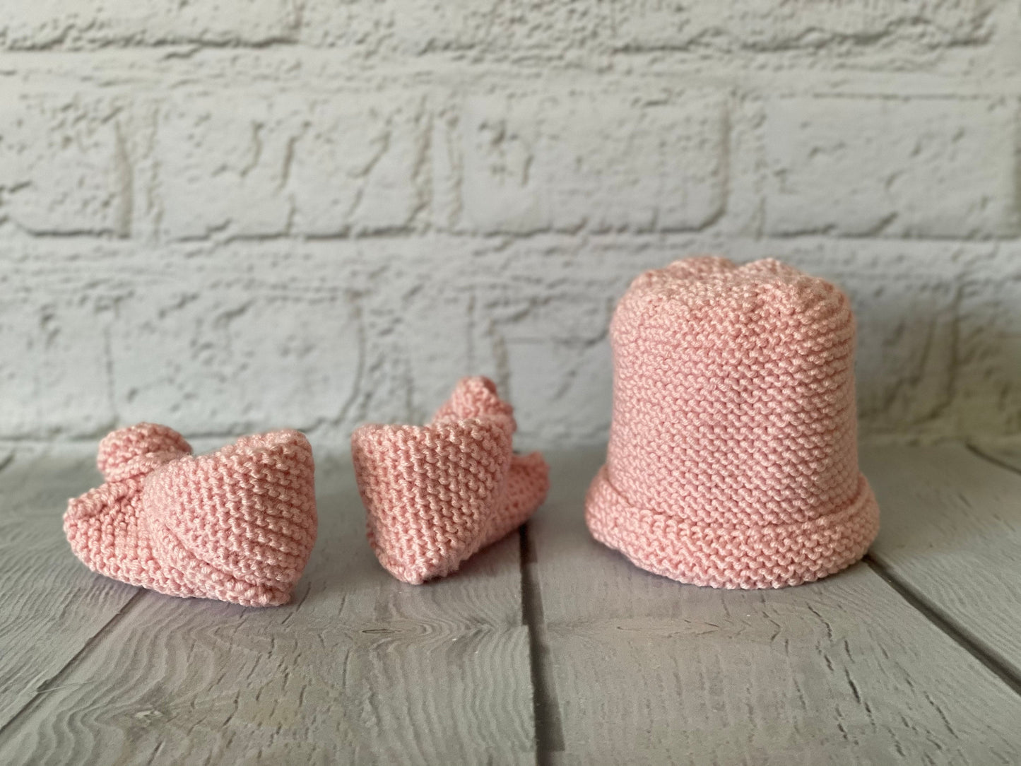 Rosebud Infant Beanie and Booties