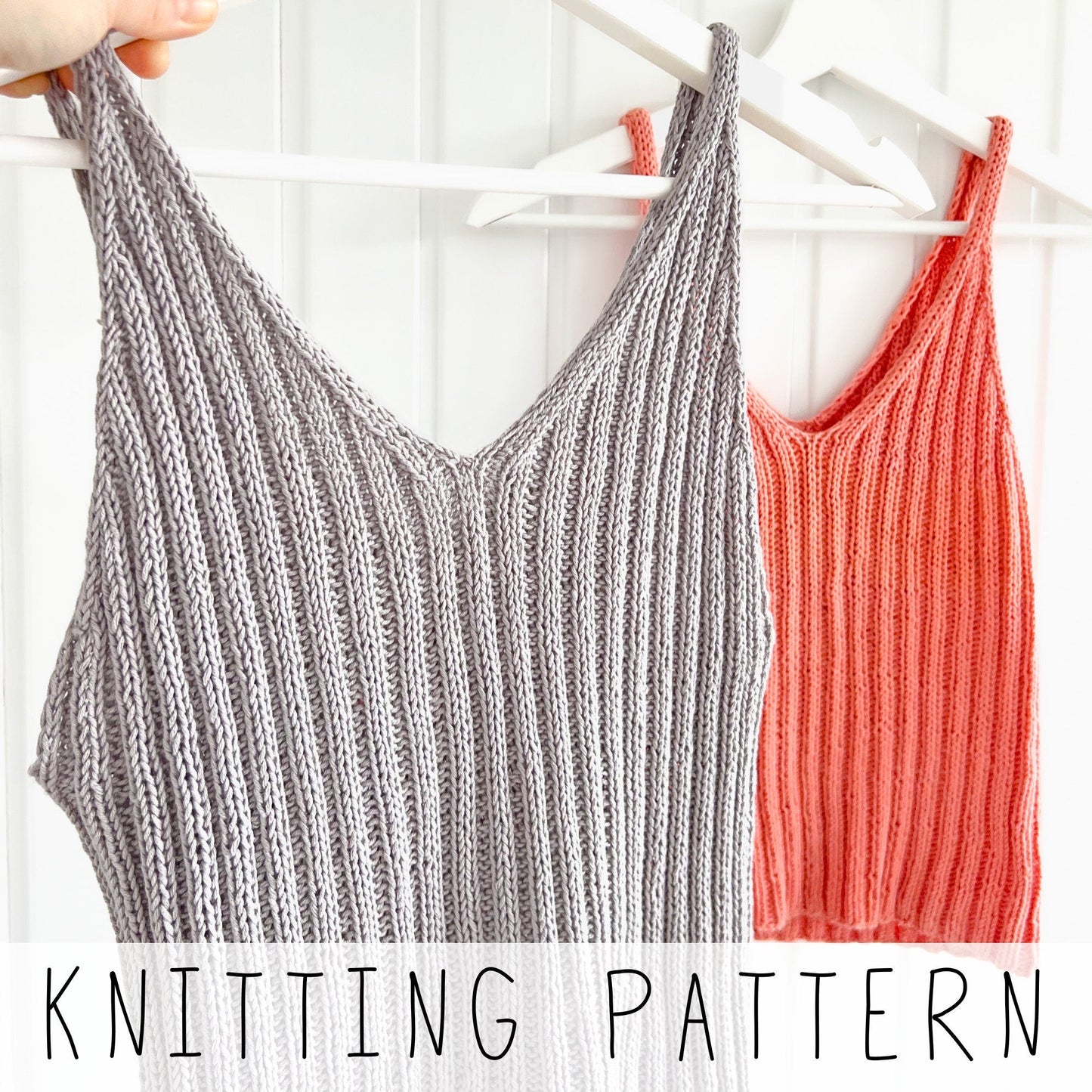 Classic Ribbed Summer Tank Top Knitting Pattern