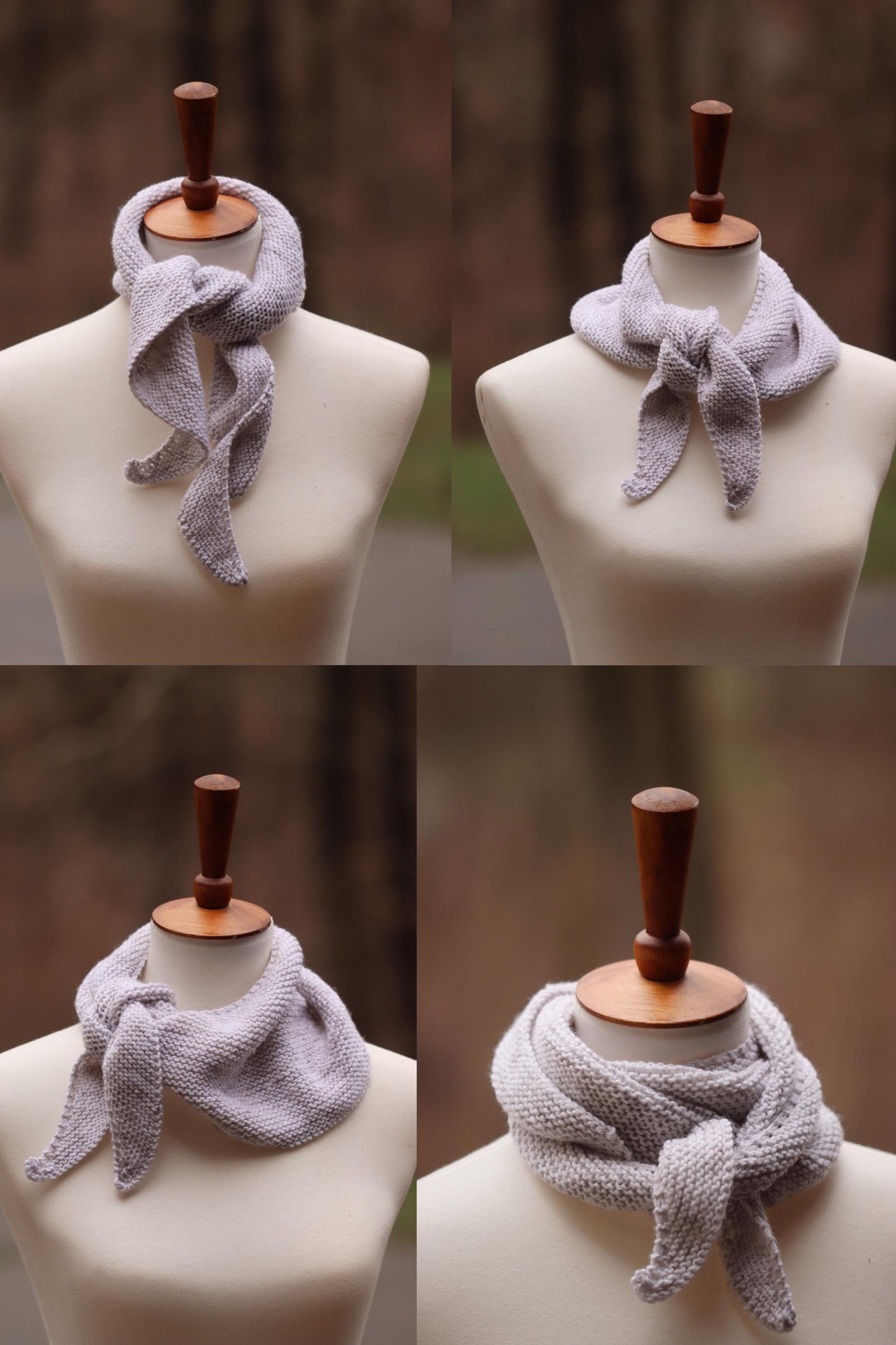 Fashionable Classic Small Scarf Knitting Pattern