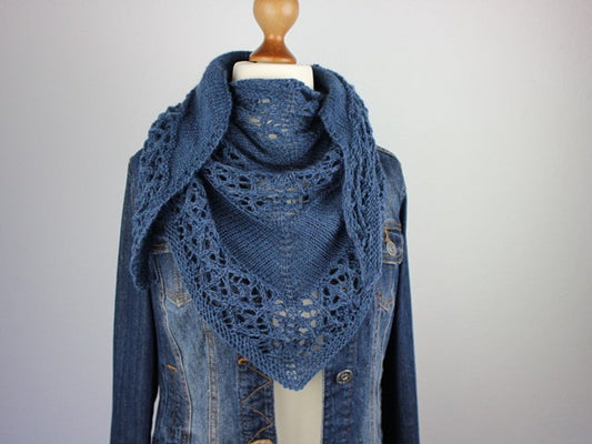 Trendy Hippie Shawl Knittin Pattern