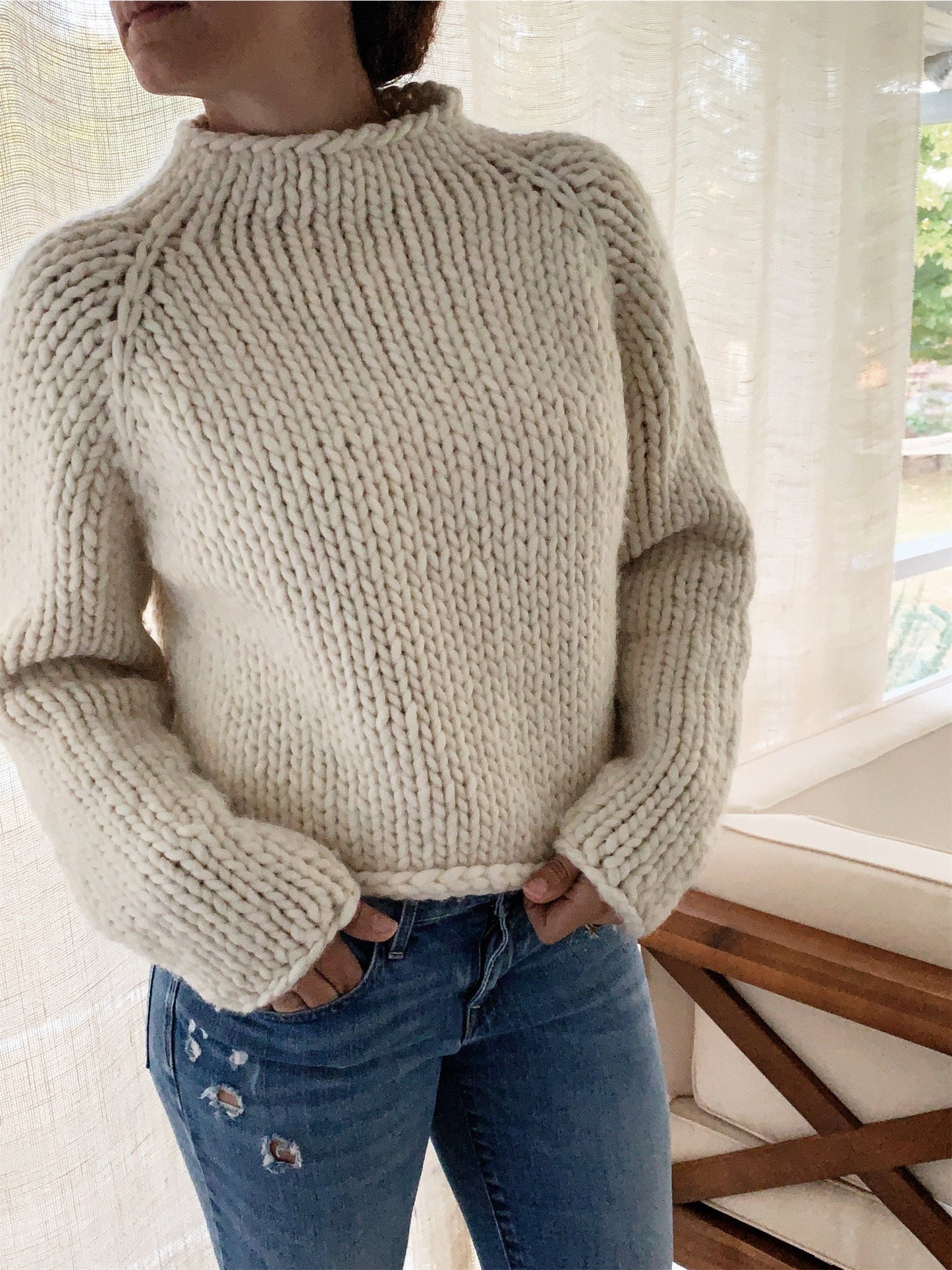 Novice Knit Sweater Knitting Pattern