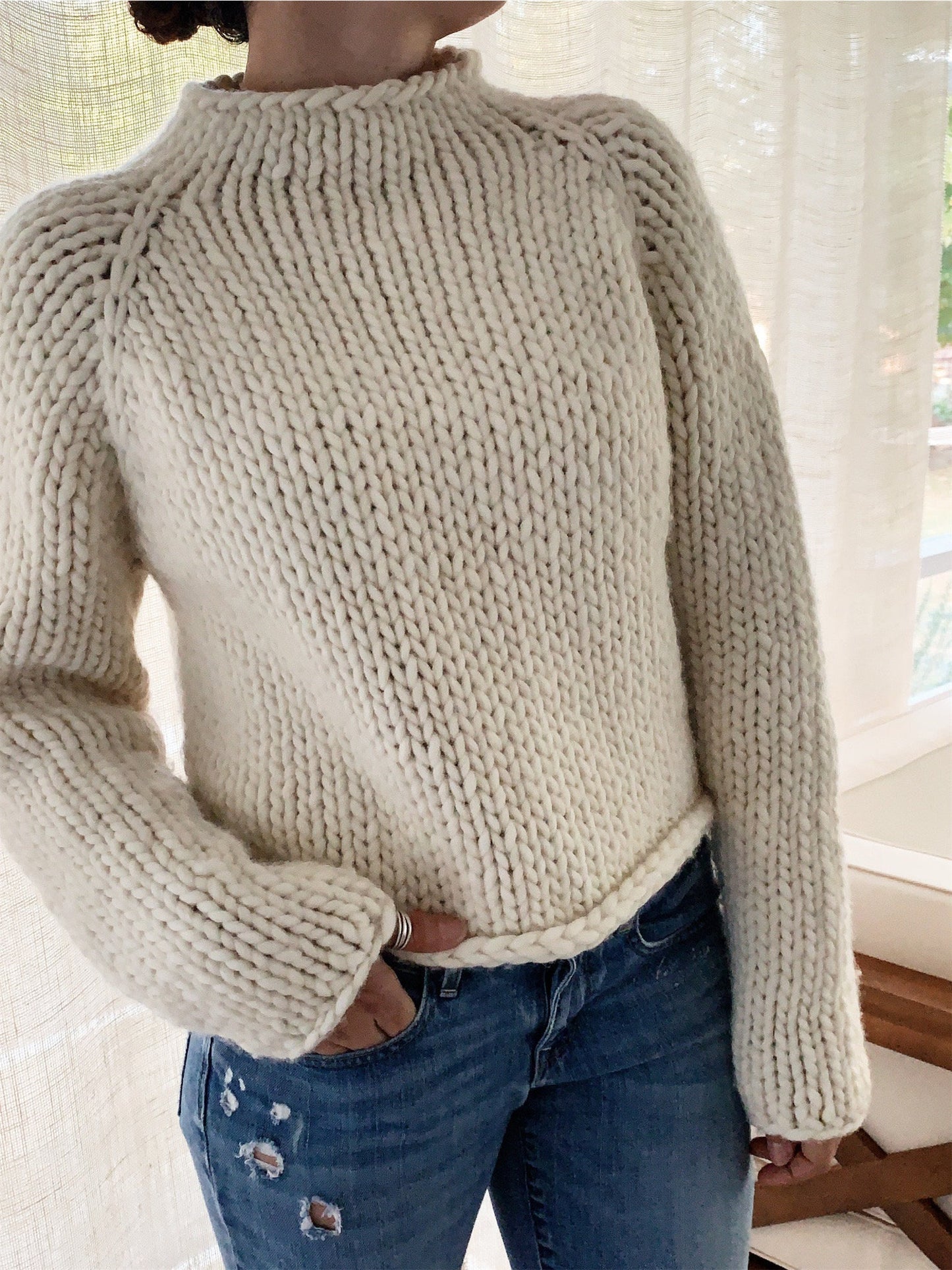 Novice Knit Sweater Knitting Pattern