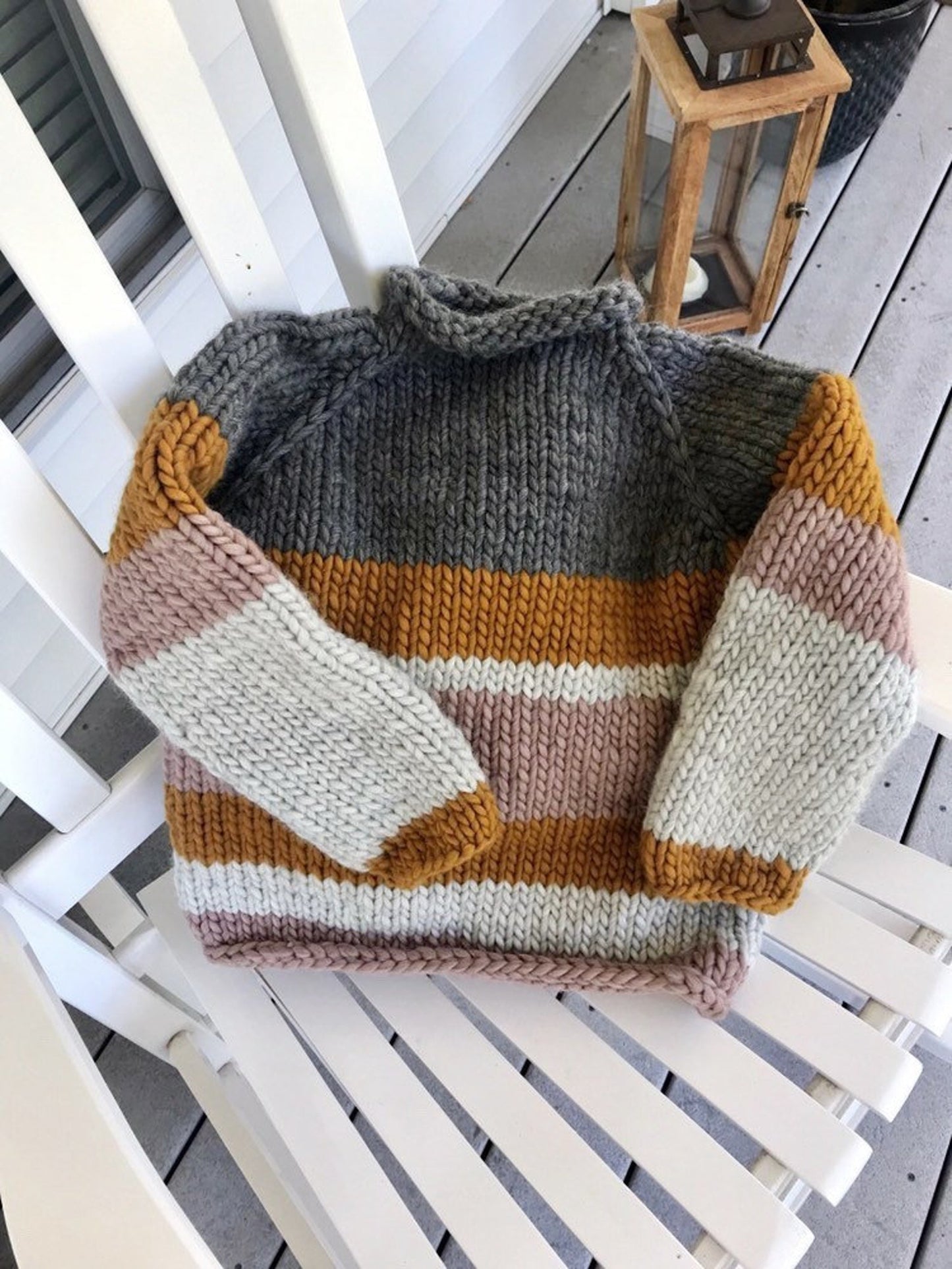 Novice Knit Sweater Knitting Pattern