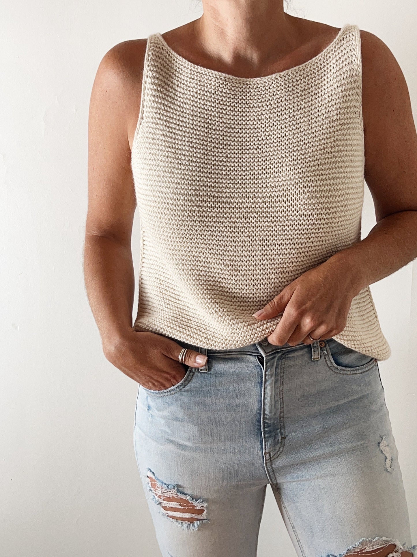 Soho Breeze Summer Top Knitting Pattern