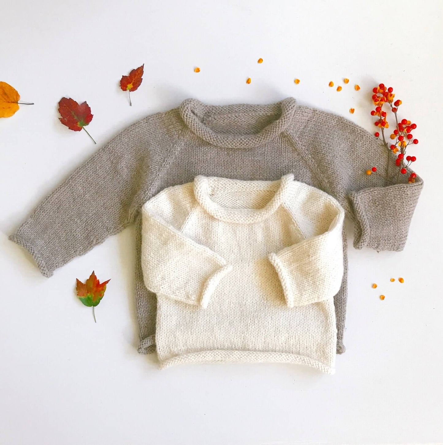 Top Down Sweater Knitting Pattern | 6m to 12 years