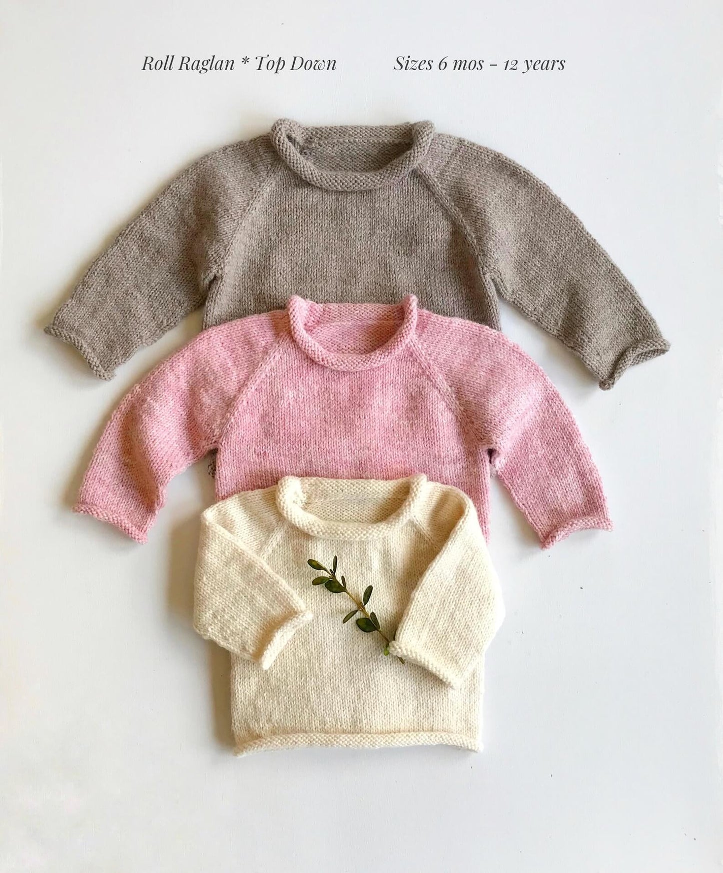 Top Down Sweater Knitting Pattern | 6m to 12 years